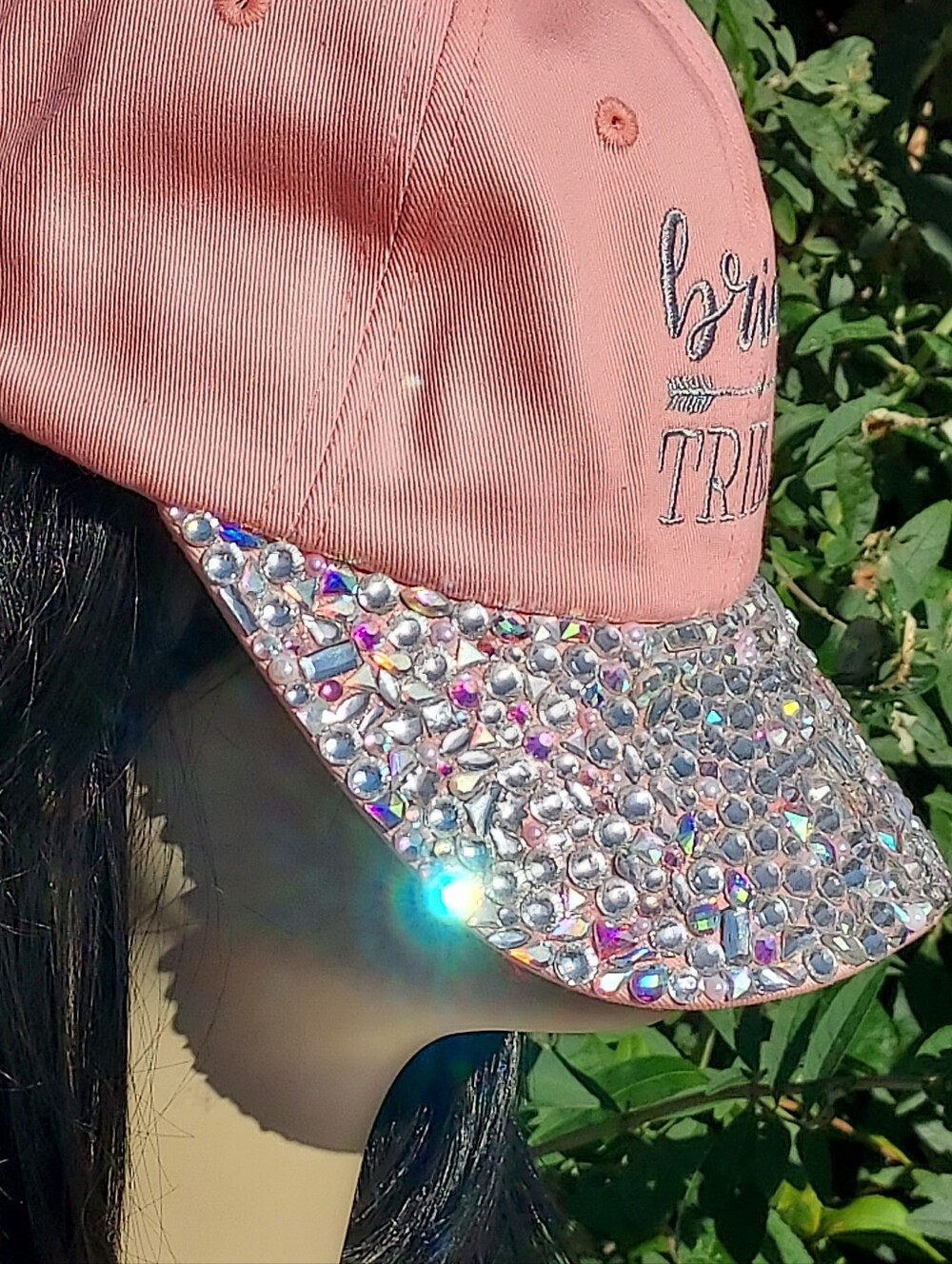 Swarovski Crystal Bridal Bling Hat - Picture 6 of 6